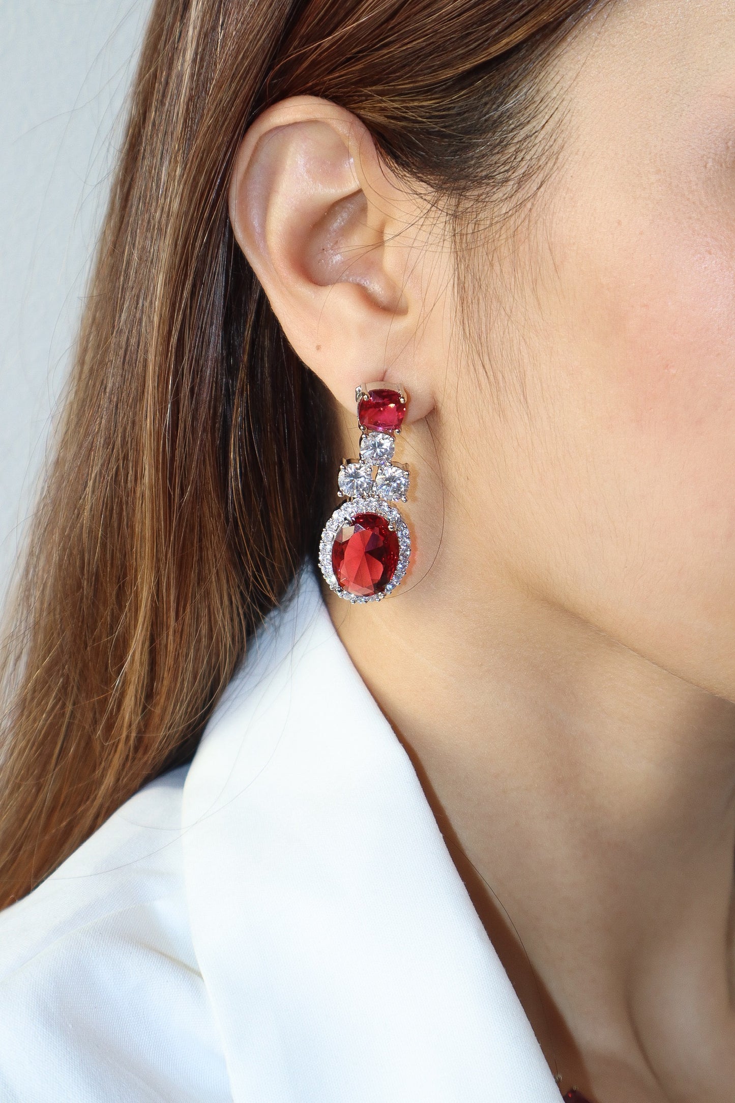 Amelie Ruby Necklace Set