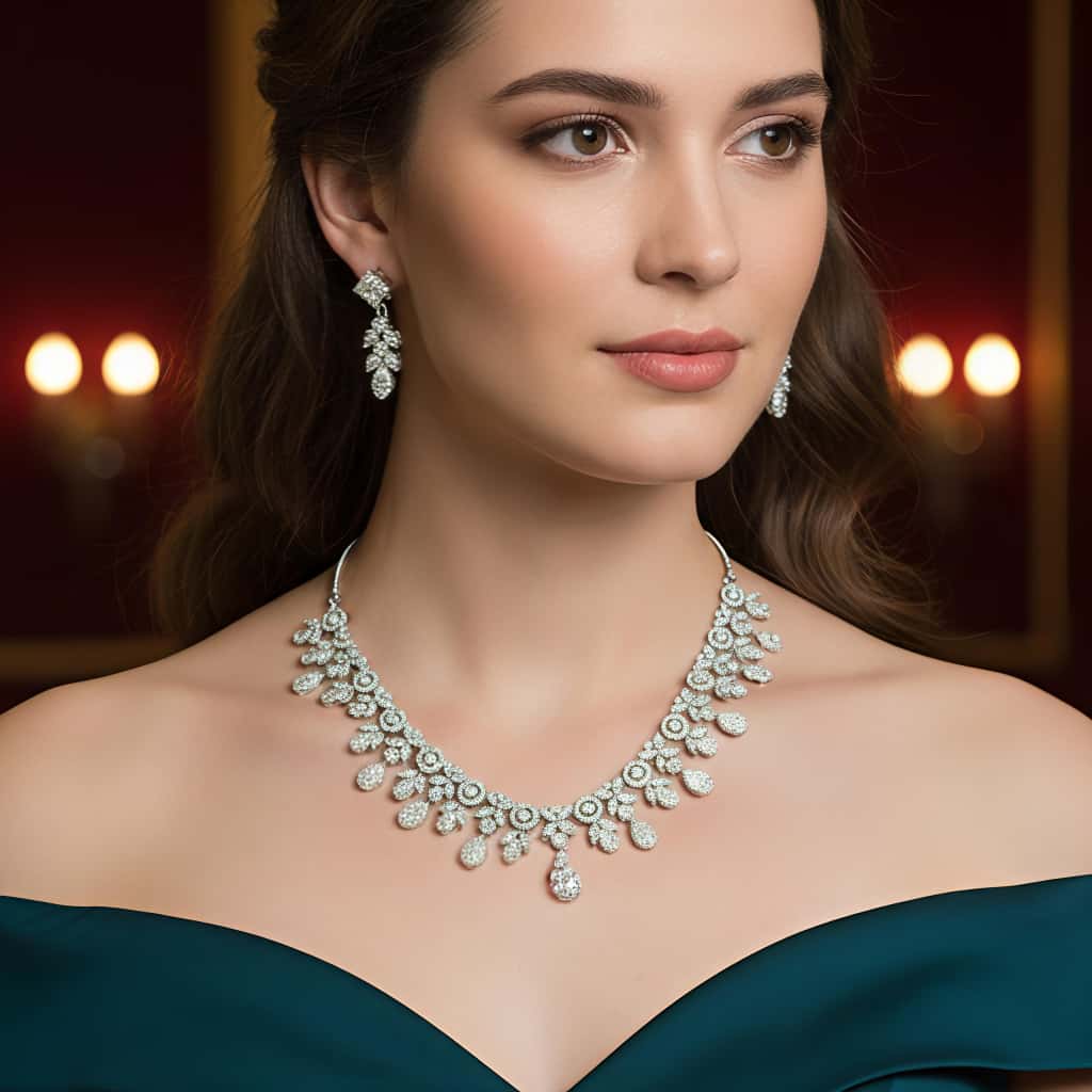 Shine Bright with Karat India’s Exquisite Diamond Necklace Sets